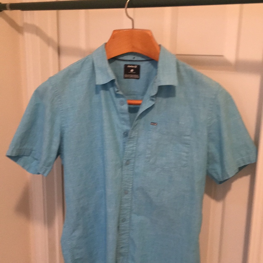 Hurley short sleeved button up